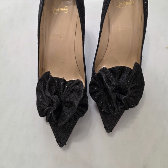 christian louboutin anemosea 85 glitter diams SZ 40 Fits A Size 8 Or 8 1/2 - Picture 7 of 14